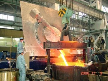 fornalha de derretimento industrial de 1T 800KW grande para o derretimento de bronze do ferro fundido de cobre